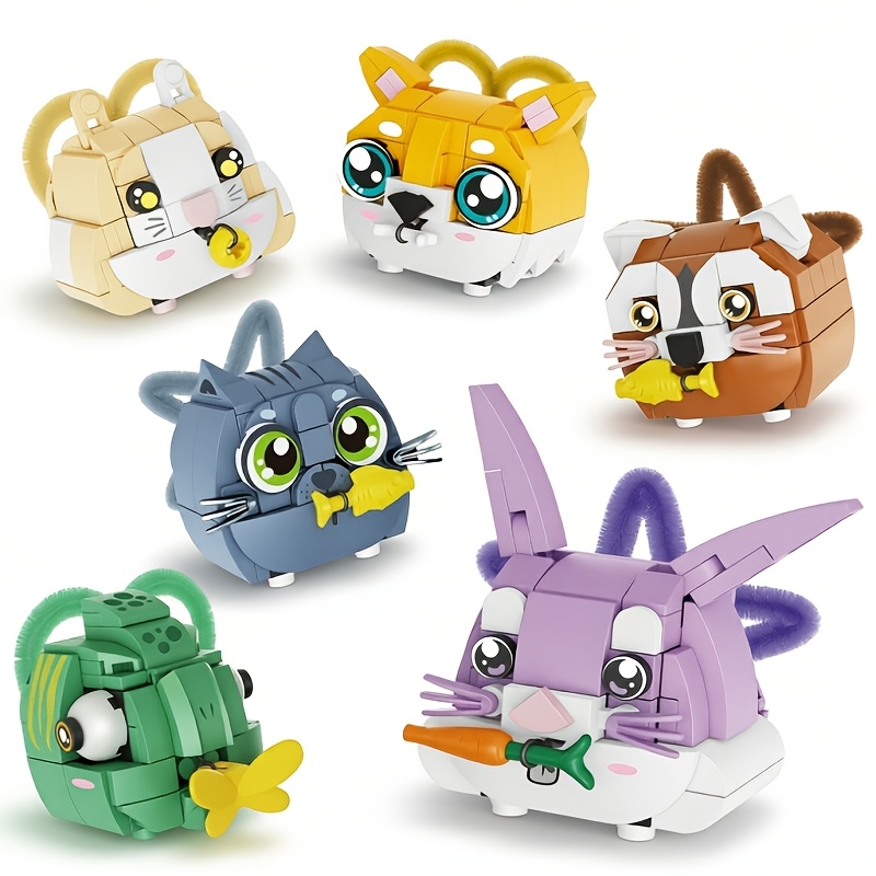 Cute Animal Block Assembly, Desktop Decoration Gift